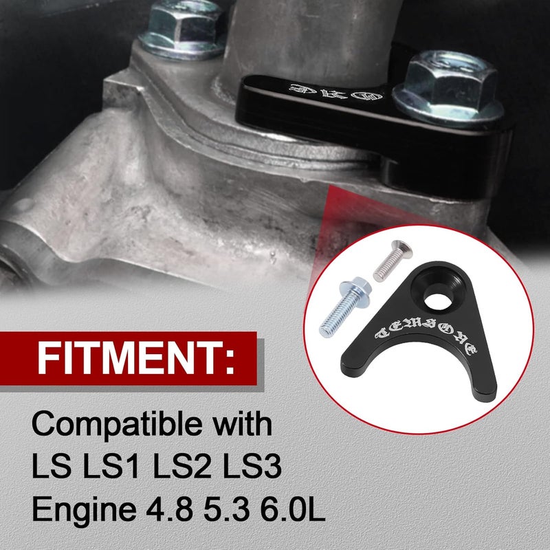 TEMSONE Oil Pump Pickup Tube Brace Compatible with LS LS1 LS2 LS3 Engine 4.8 5.3 6.0L - Image 2